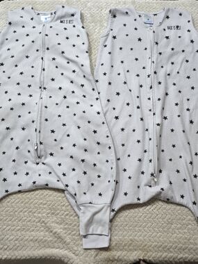 Halo Sleep Sack Early Walker Baby Toddler Fleece Stars Print Bundle M & L